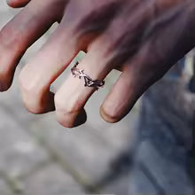 Forsaken Crown Sculptural Personality Ring
