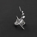 Cyber Spiral Sculptural Personality Ring