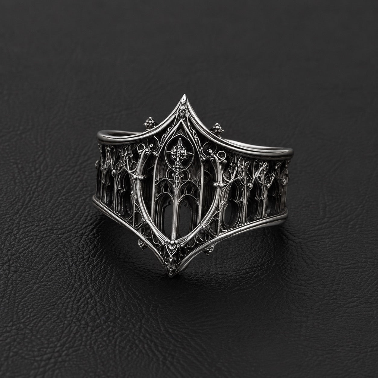 Vintage Gothic Castle Personality Ring