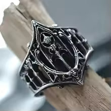 Vintage Gothic Castle Personality Ring