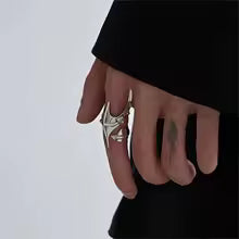 Cyber Spiral Sculptural Personality Ring